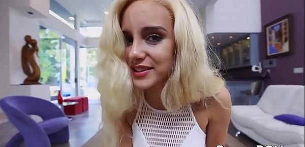  Blonde babe Naomi Woods fed big cock and fucked in HD POV